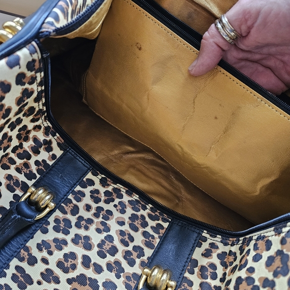 Vintage Versace Leopard Baroque duffle bag FINAL SALE FIRM - Picture 11 of 16